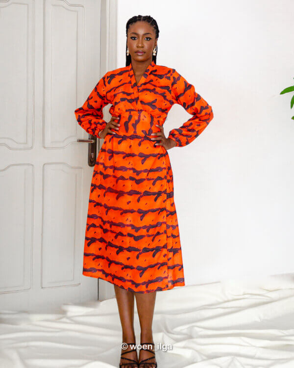ROBE ZATA - orange