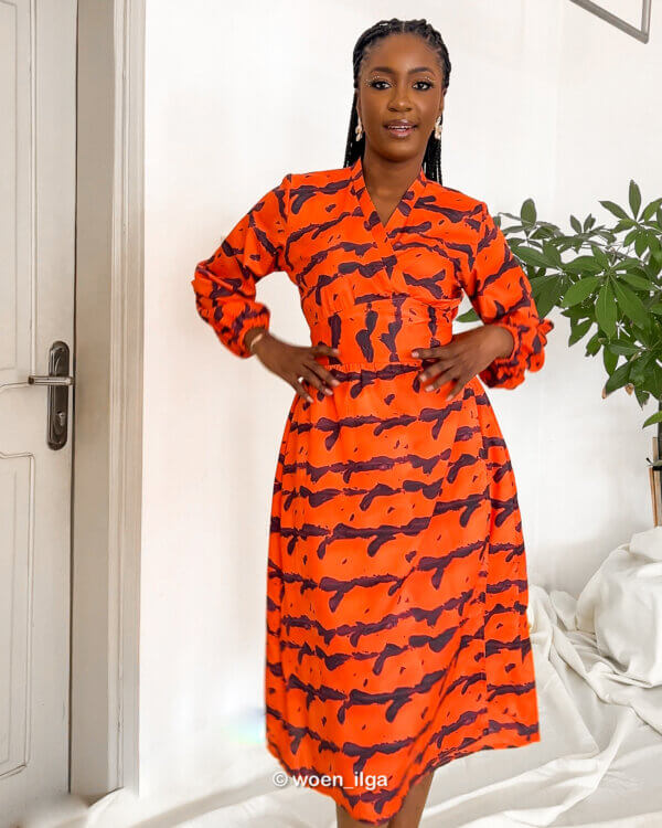 ROBE ZATA - orange