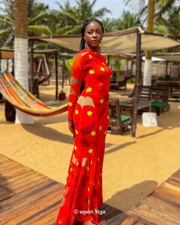 Robe ATAKE - rouge