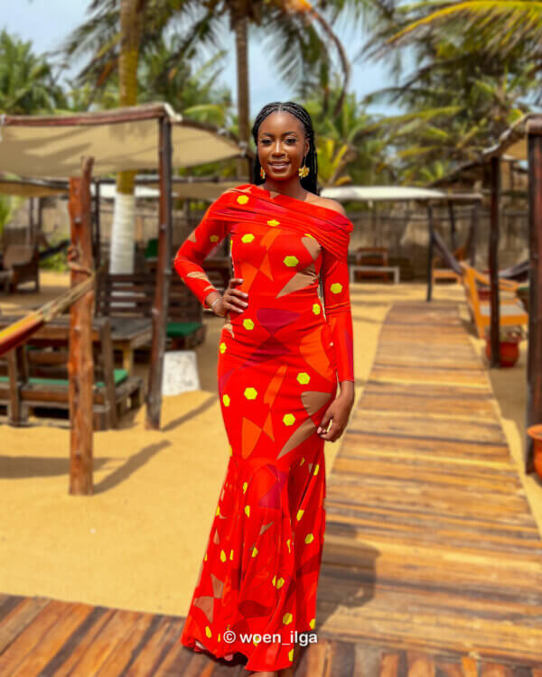 Robe ATAKE - rouge