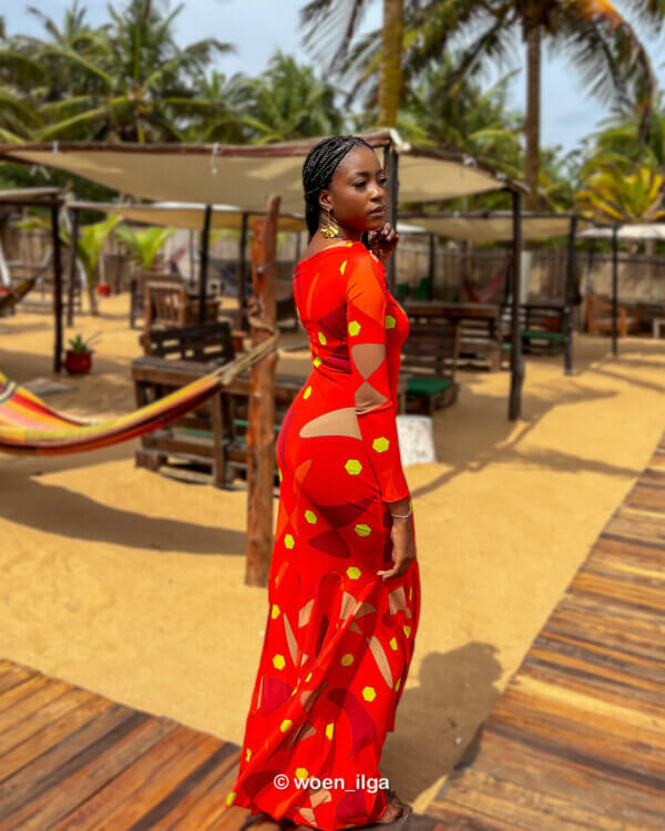 Robe ATAKE - rouge