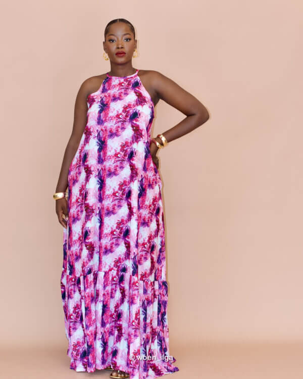 Robe OLA maxi - rose