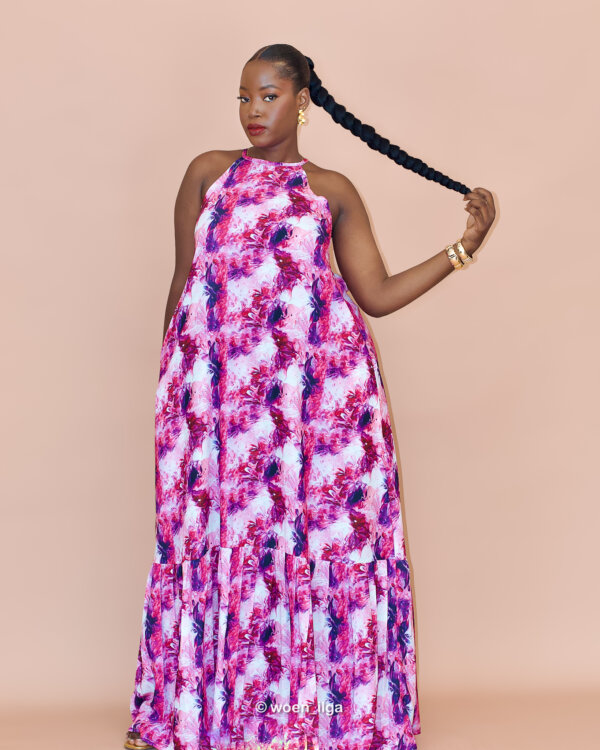 Robe OLA maxi - rose