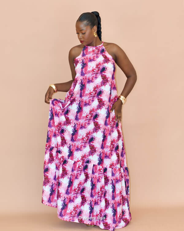 Robe OLA maxi - rose