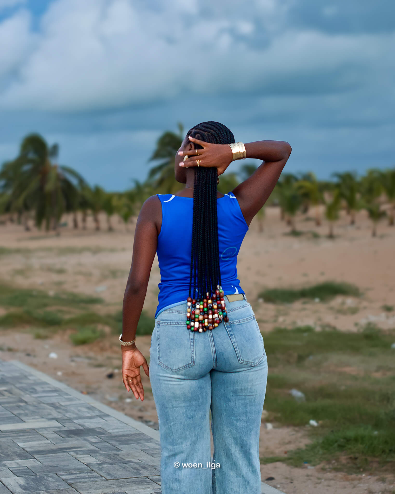 DARA top - bleu