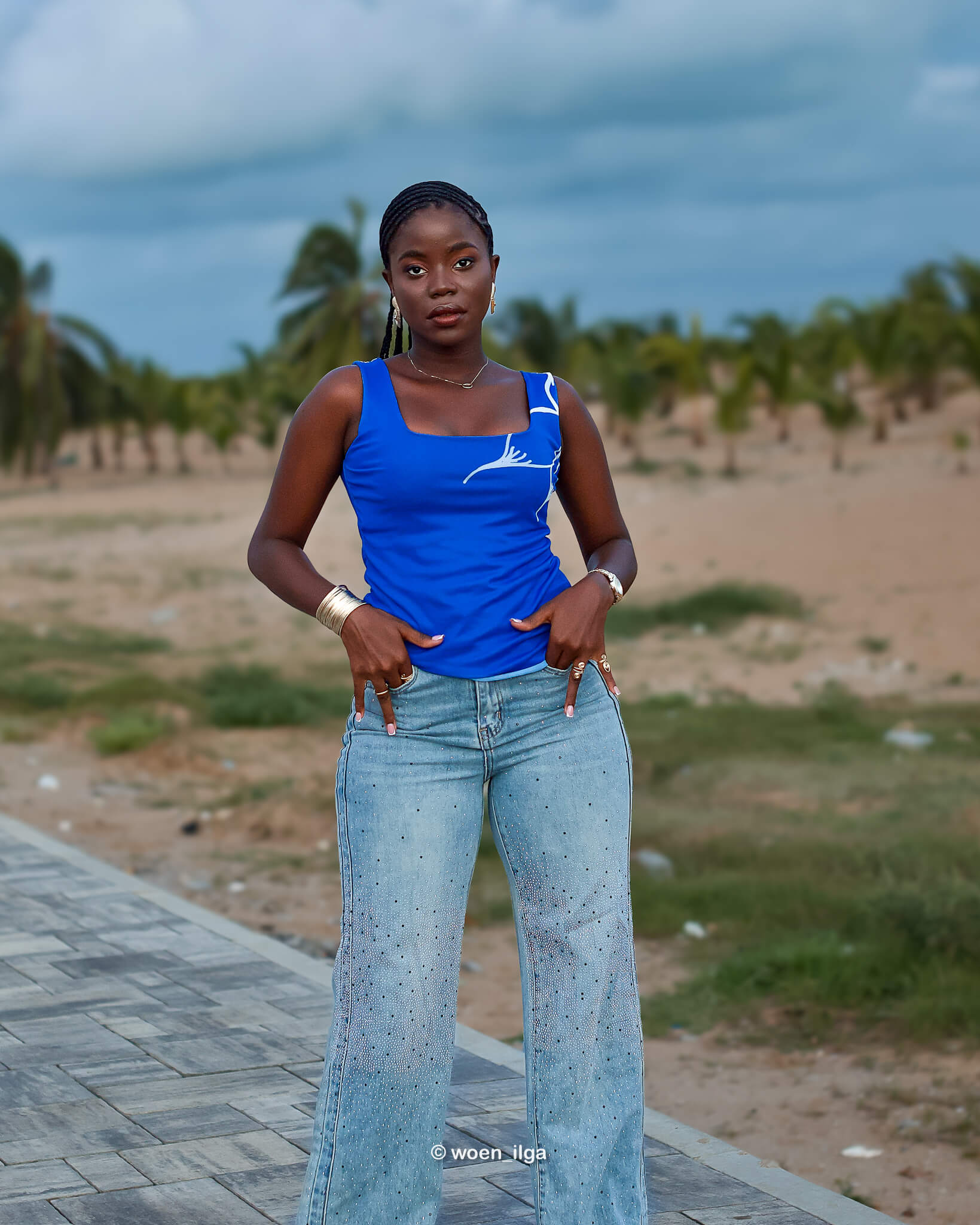 DARA top - bleu