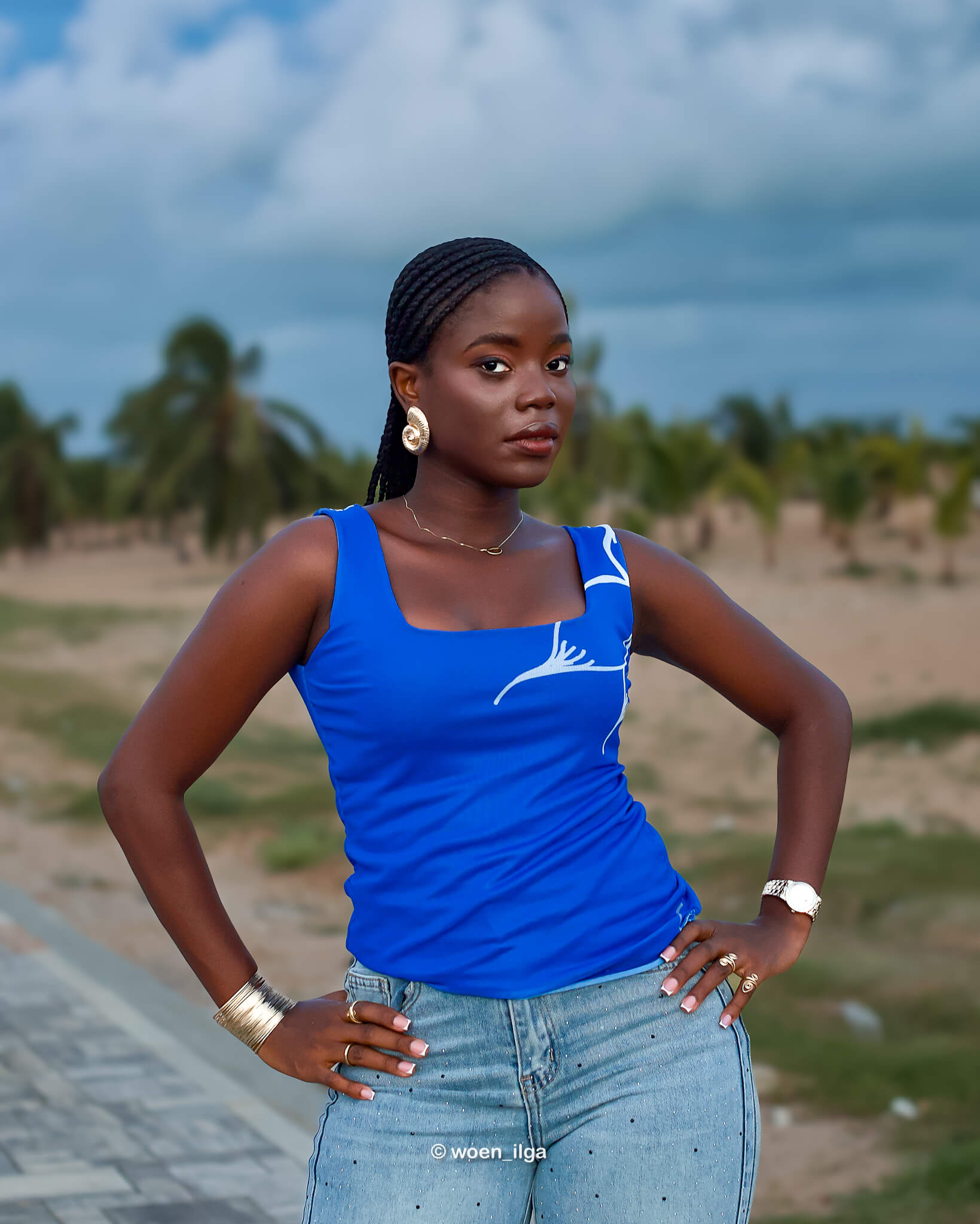 DARA top - bleu