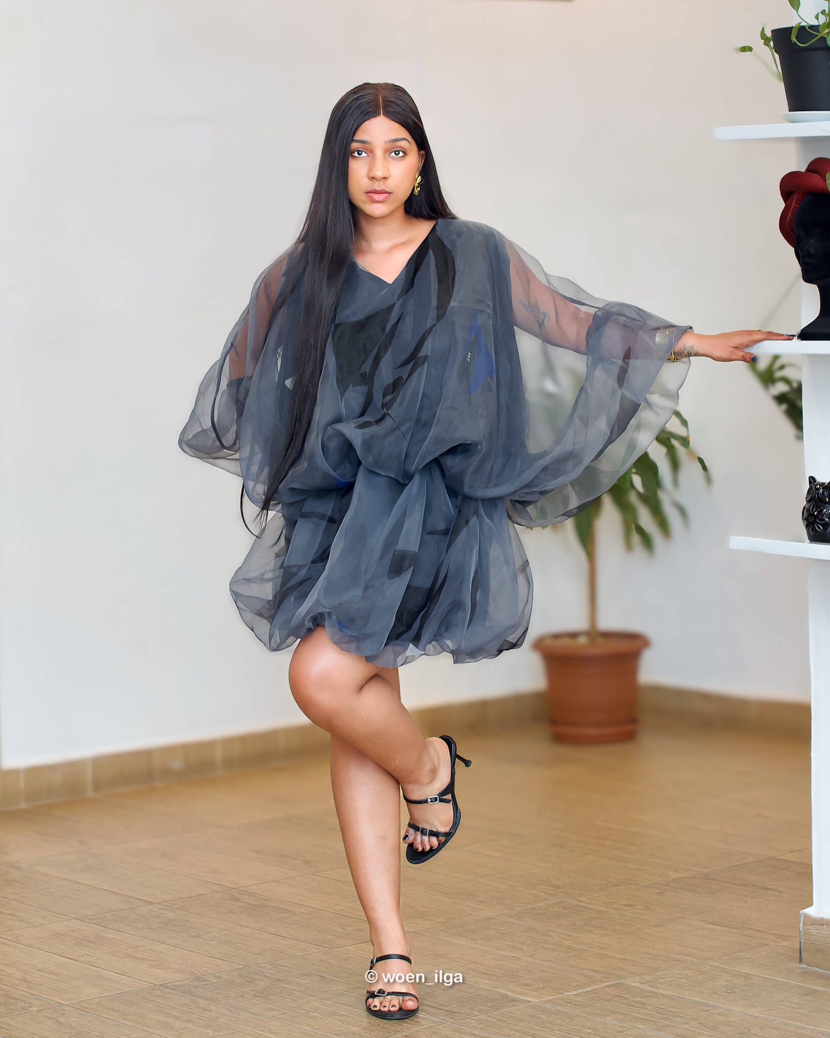 Robe ZURI - gris