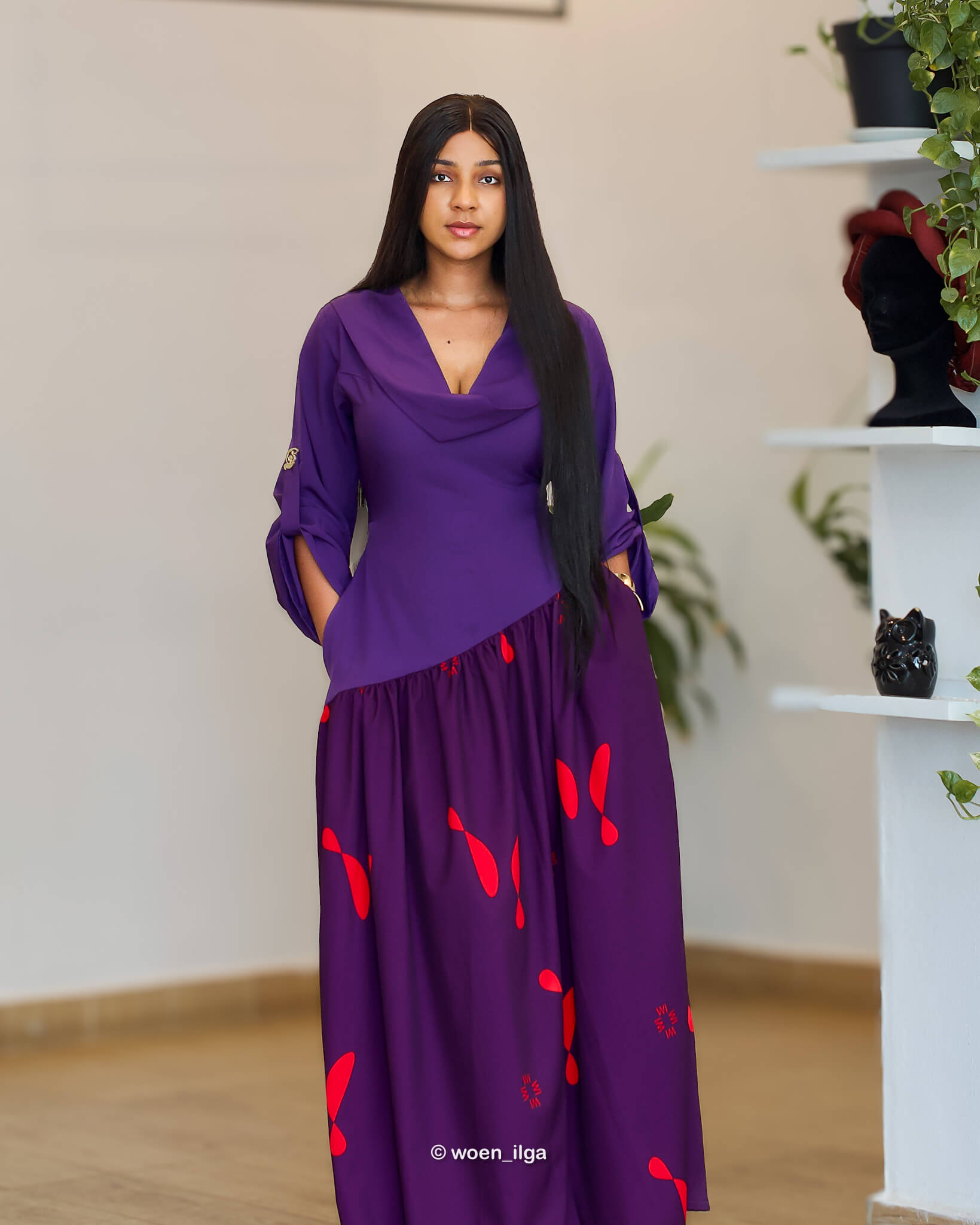 Robe ADOUKE - violet