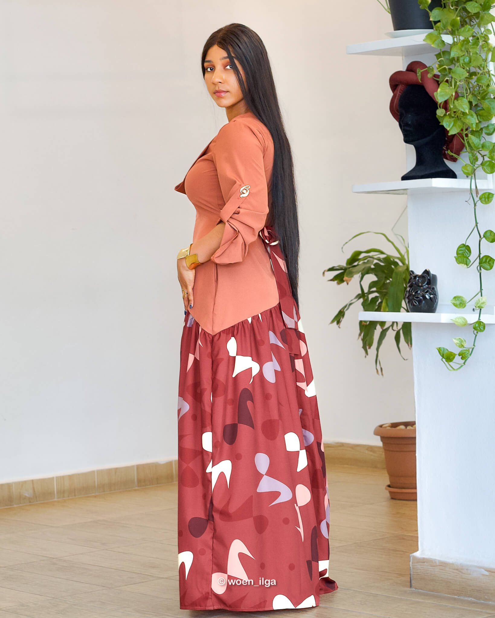Robe ADOUKE - marron
