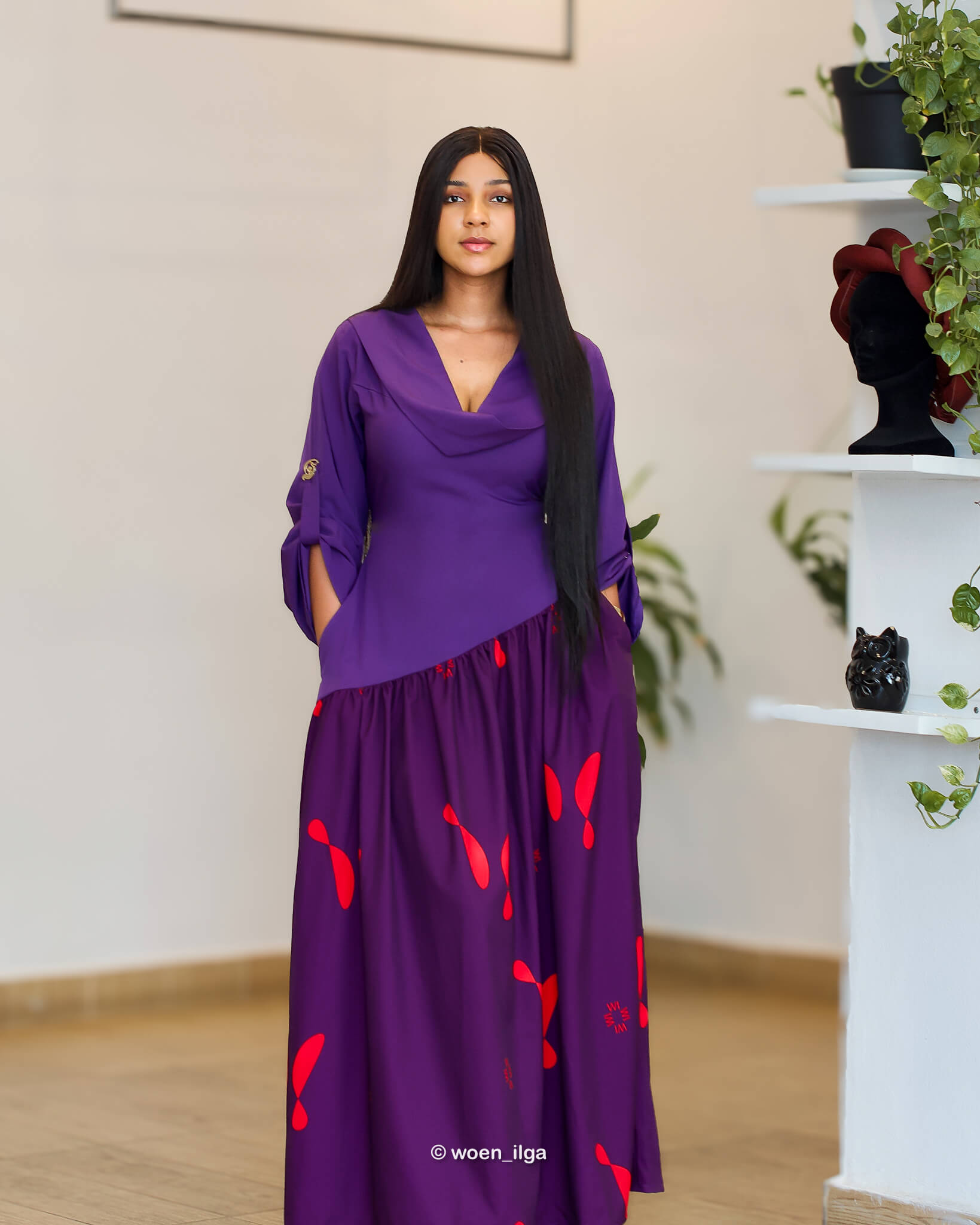 Robe ADOUKE - violet