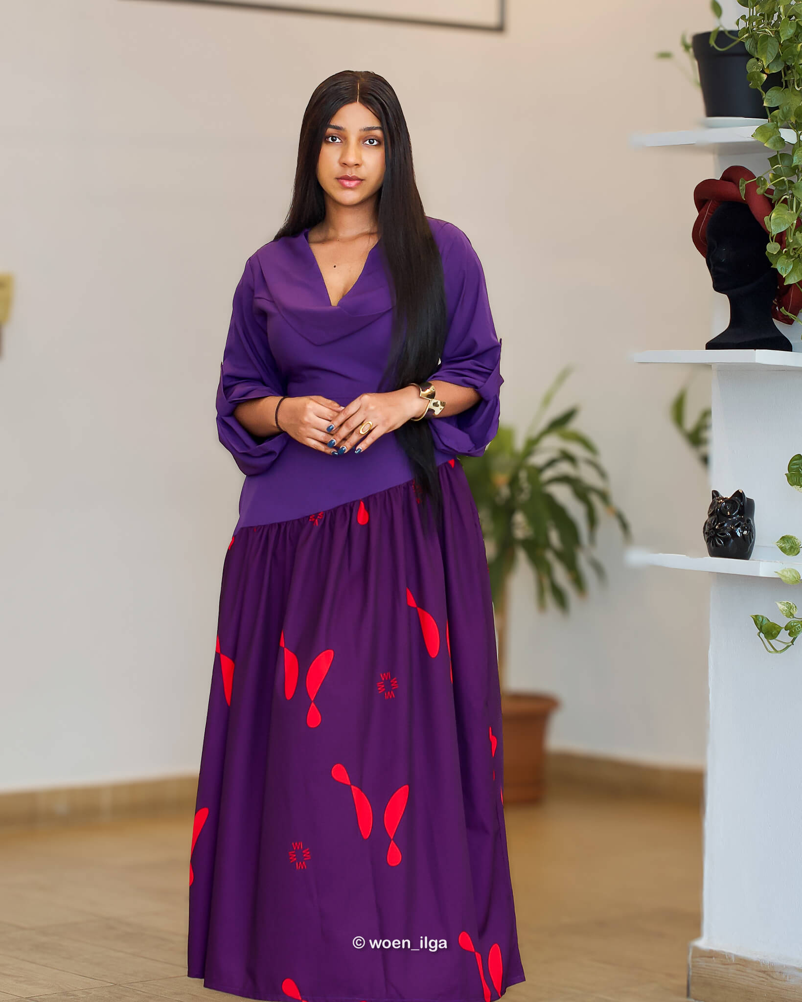 Robe ADOUKE - violet