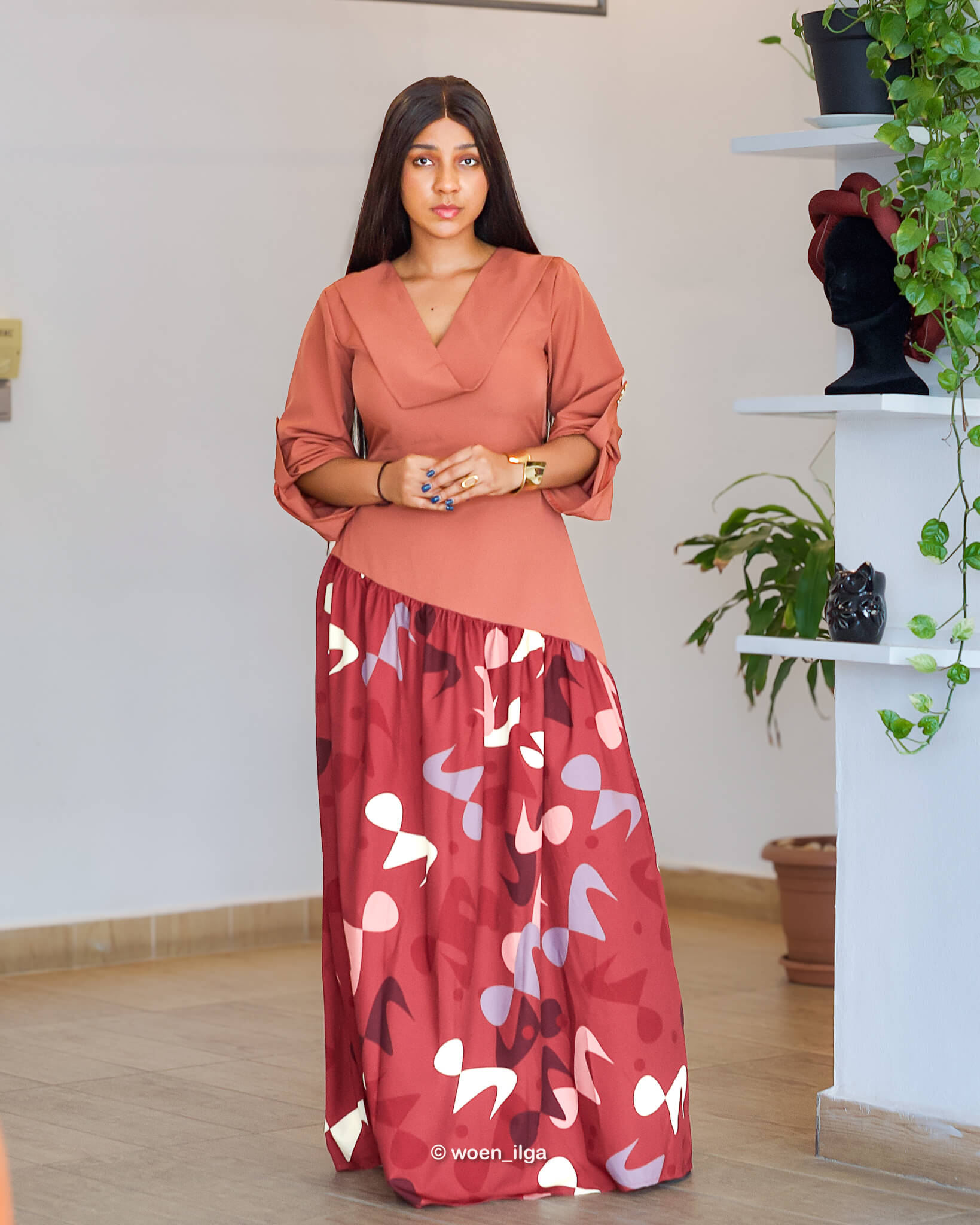 Robe ADOUKE - marron